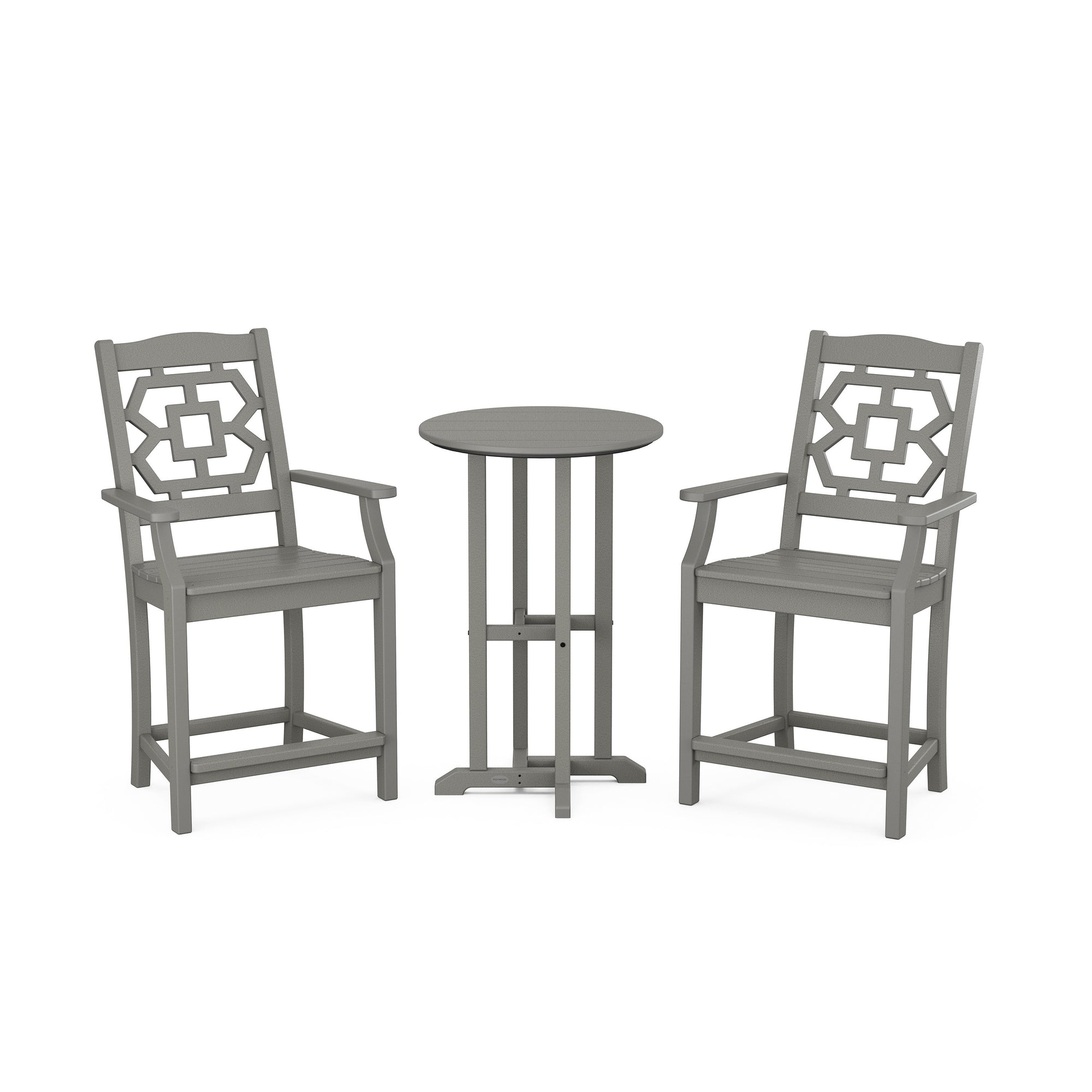 Chinoiserie 3-Piece Farmhouse Bistro Counter Set