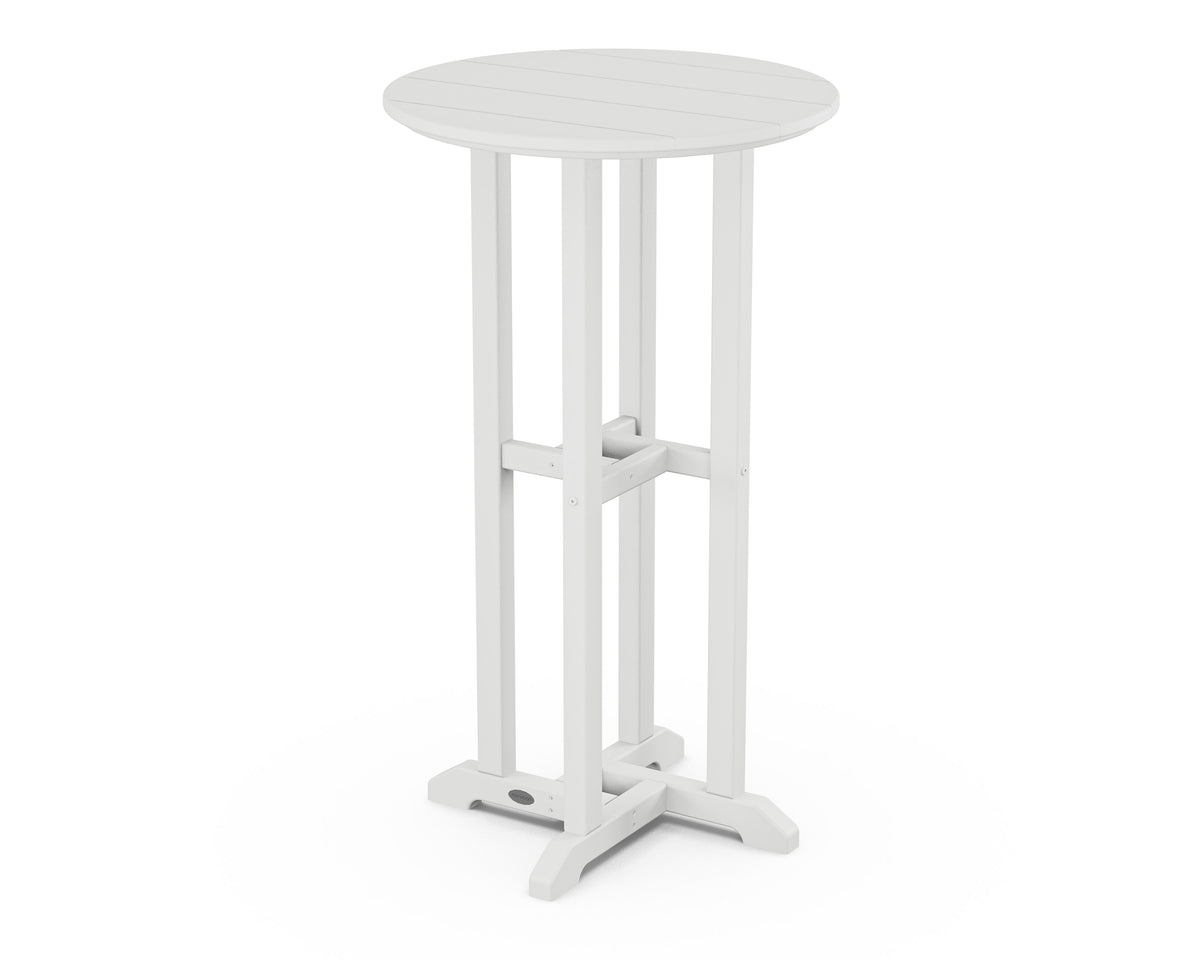 24" Round Farmhouse Bar Bistro Table