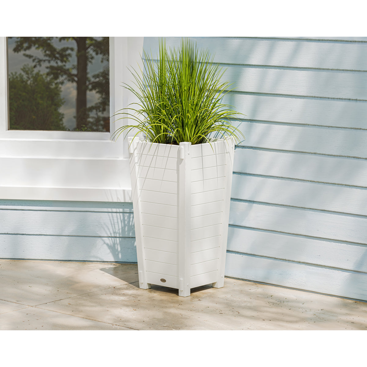 nautical planter pots Nautical Tapered Square Planter Box