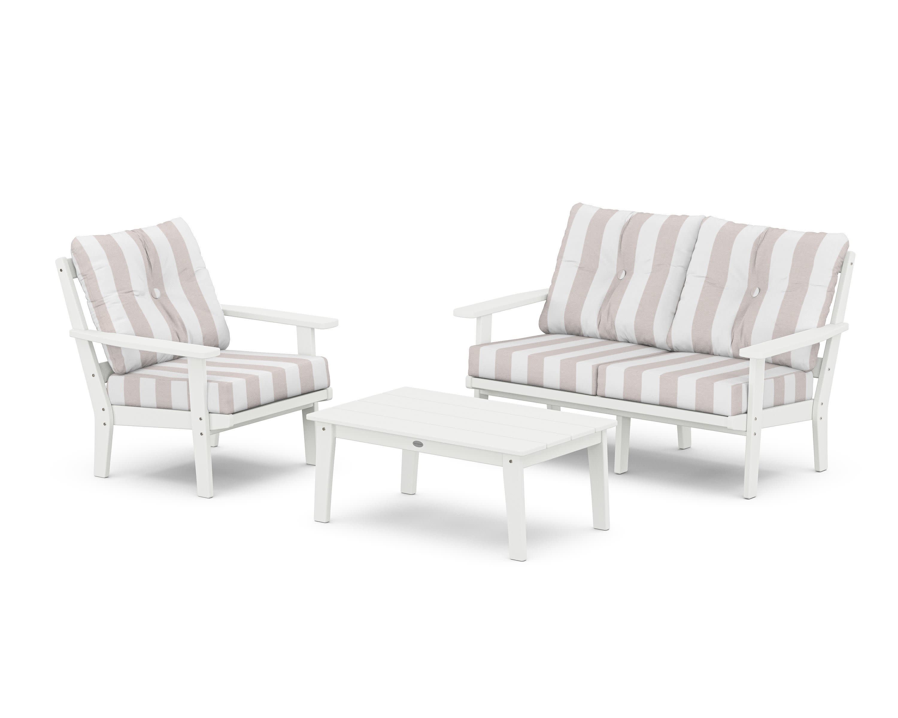 Prairie 3-Piece Deep Seating Set with Loveseat