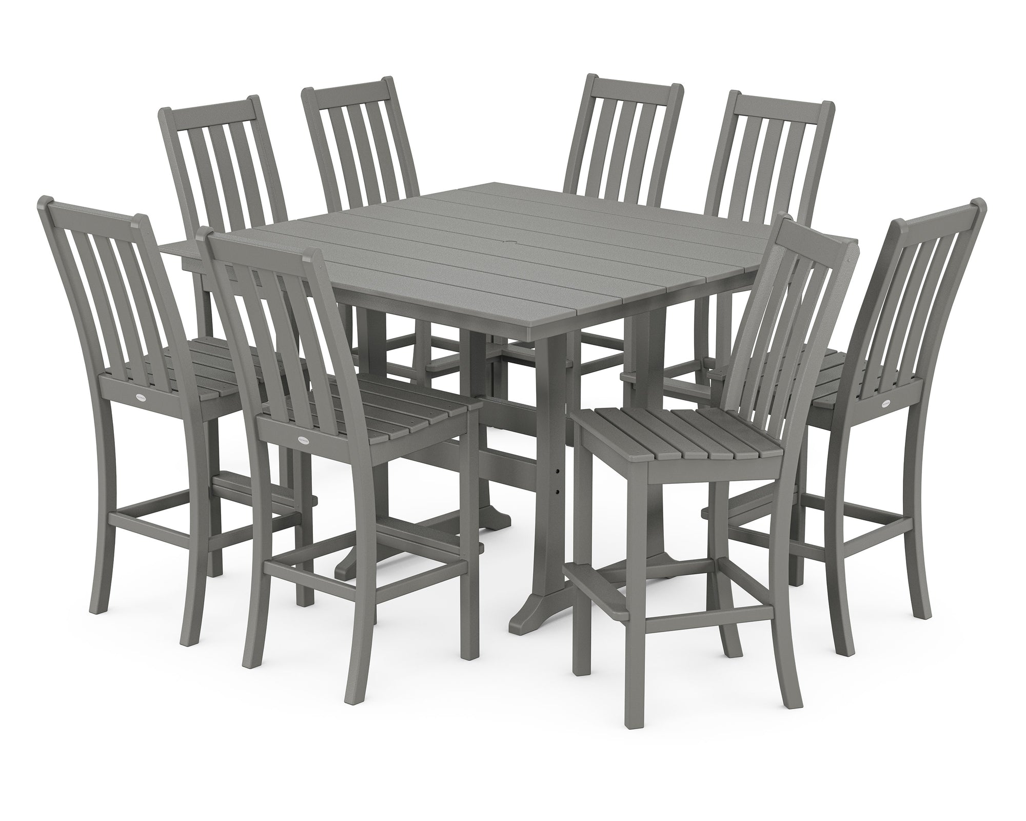 Vineyard 9-Piece Farmhouse Trestle Bar Set