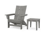Modern Grand Adirondack Chair with Side Table
