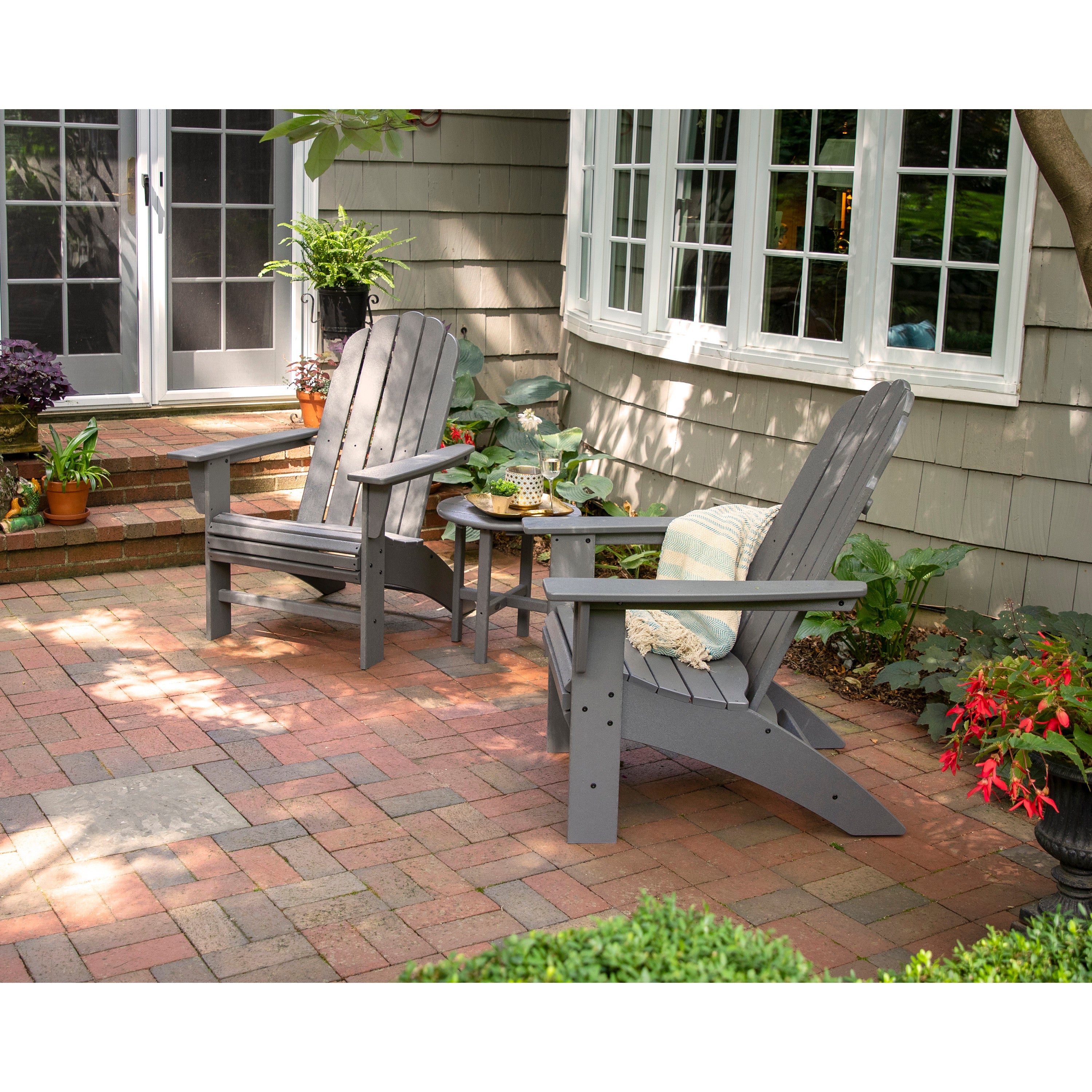 Vineyard 3-Piece Curveback Adirondack Set