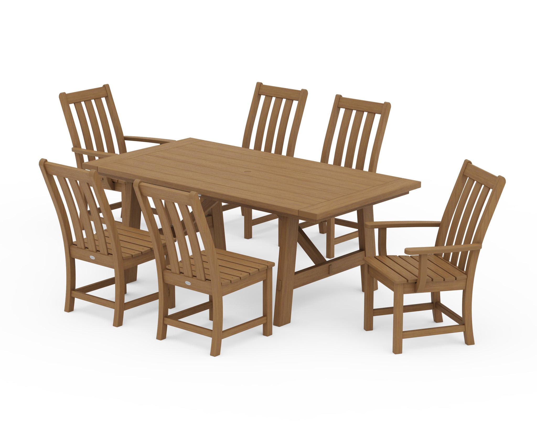 Vineyard 7-Piece Rustic Farmhouse Dining Set