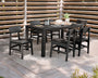 Modern Studio Urban Chair 7-Piece Parsons Table Dining Set