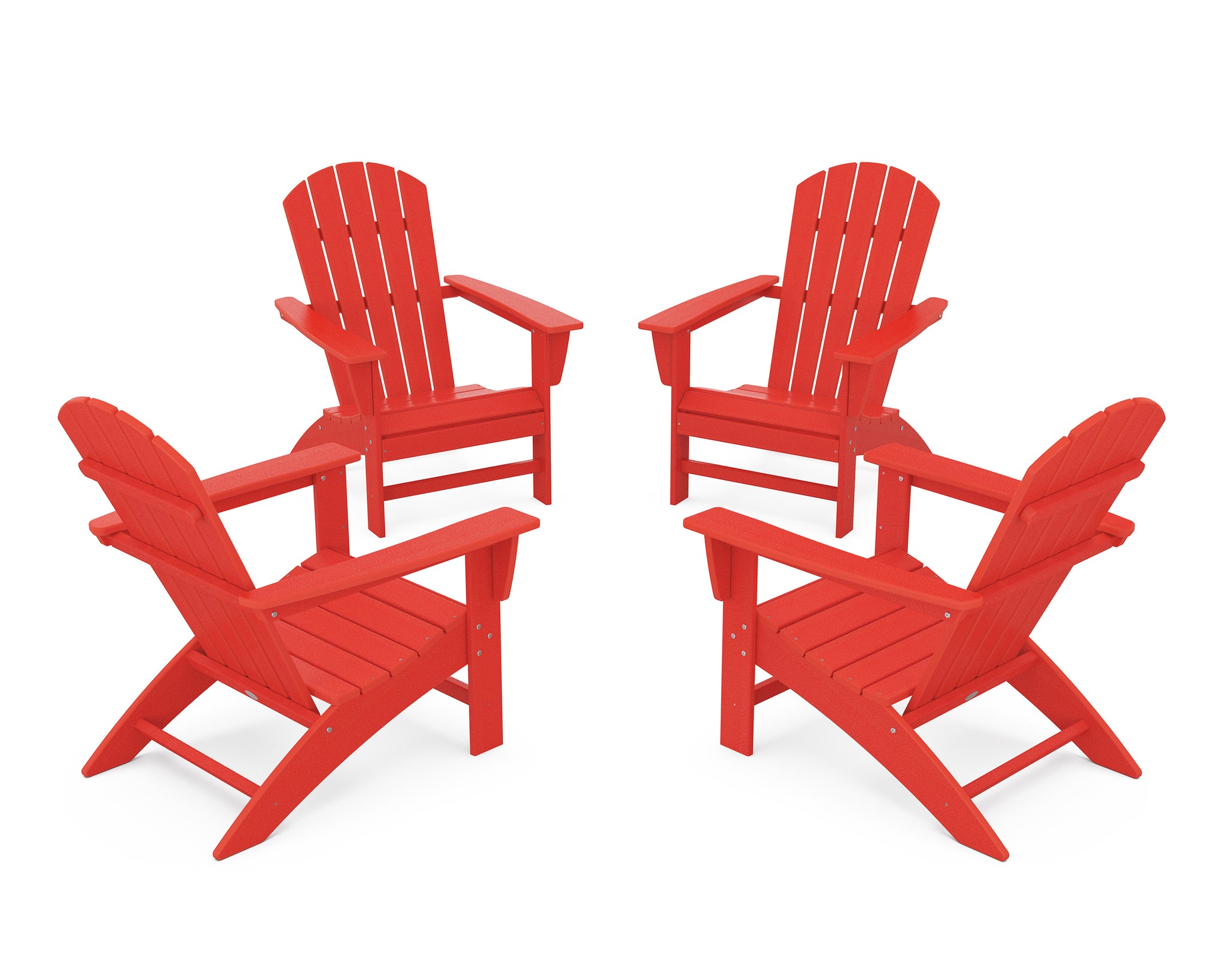 Nautical 4-Piece Adirondack Conversation Set