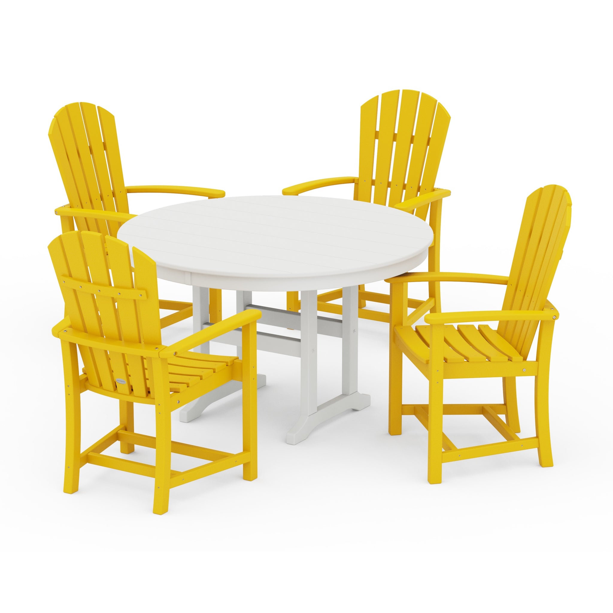 Palm Coast 5-Piece Round Farmhouse Dining Set