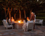 Chinoiserie 5-Piece Deep Seating Set with Fire Pit Table