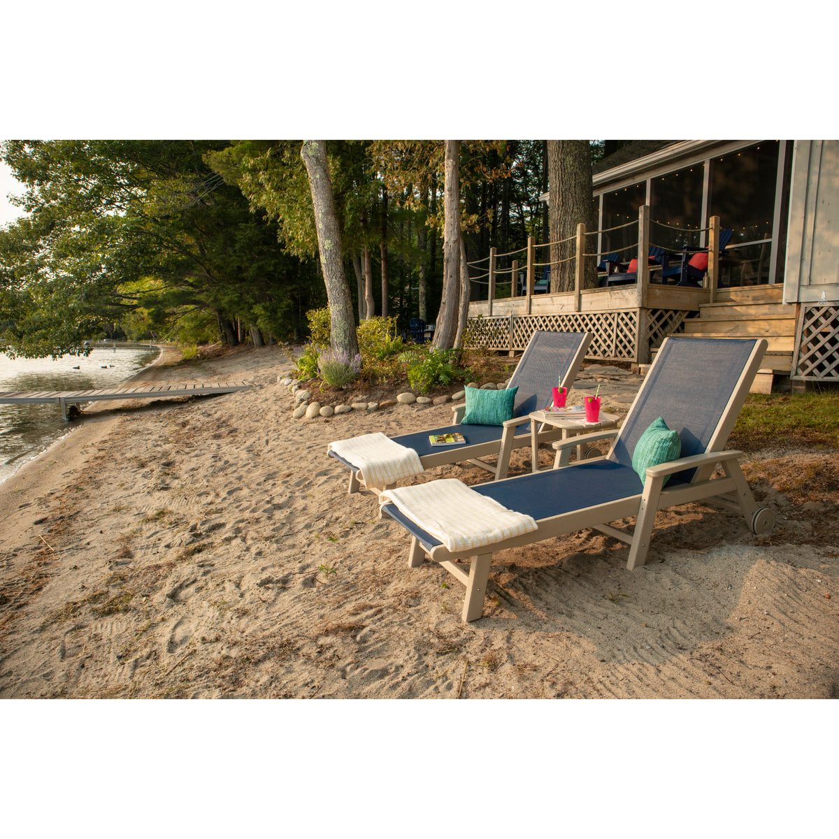 Coastal Chaise with Wheels