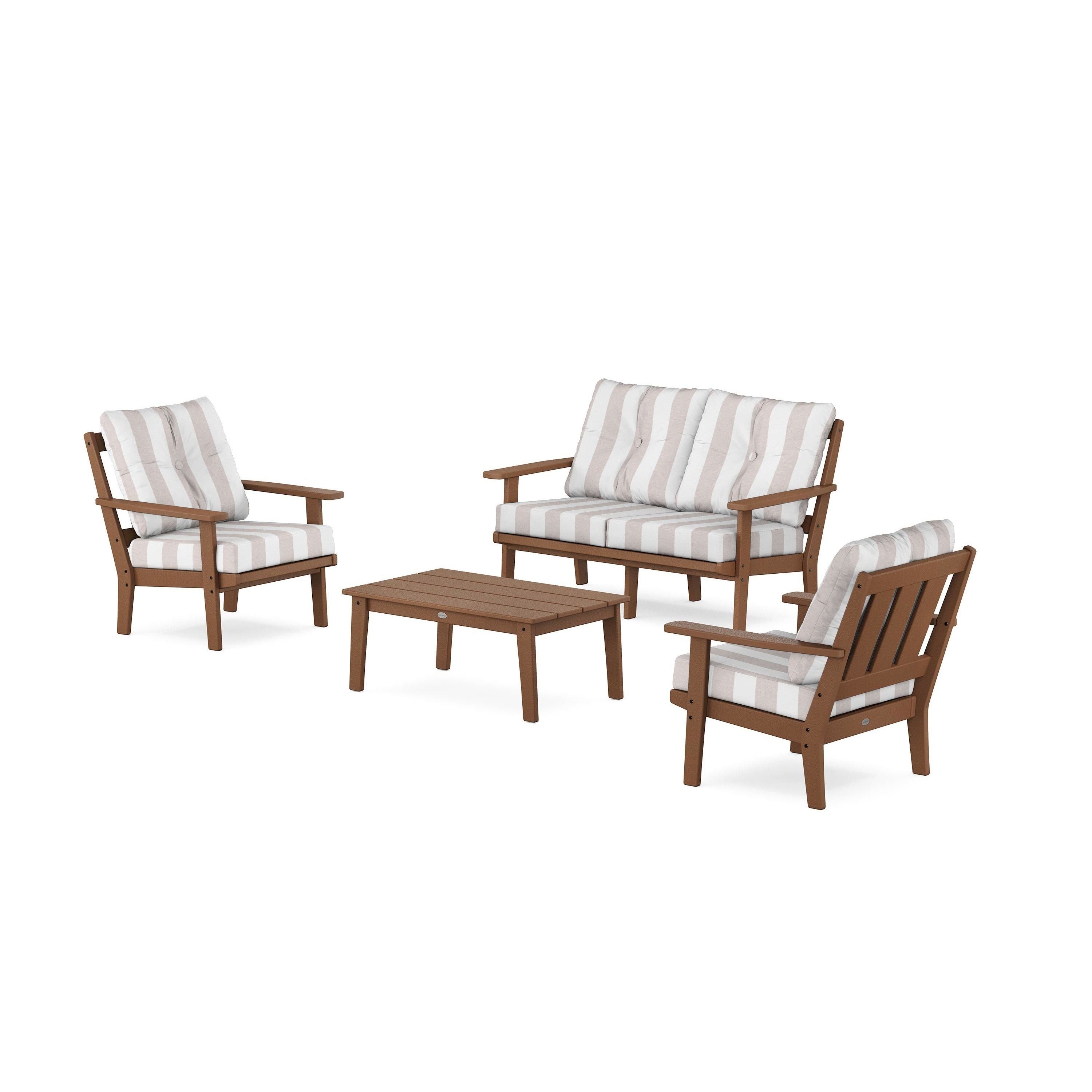 Oxford 4-Piece Deep Seating Set with Loveseat