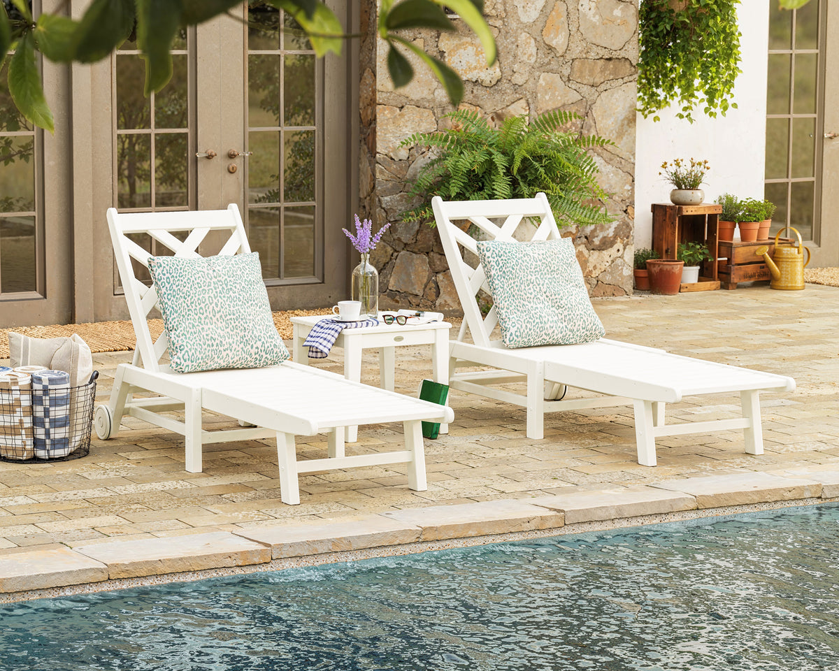 Wovendale 3-Piece Chaise Set with Wheels