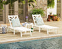 Wovendale 3-Piece Chaise Set with Wheels