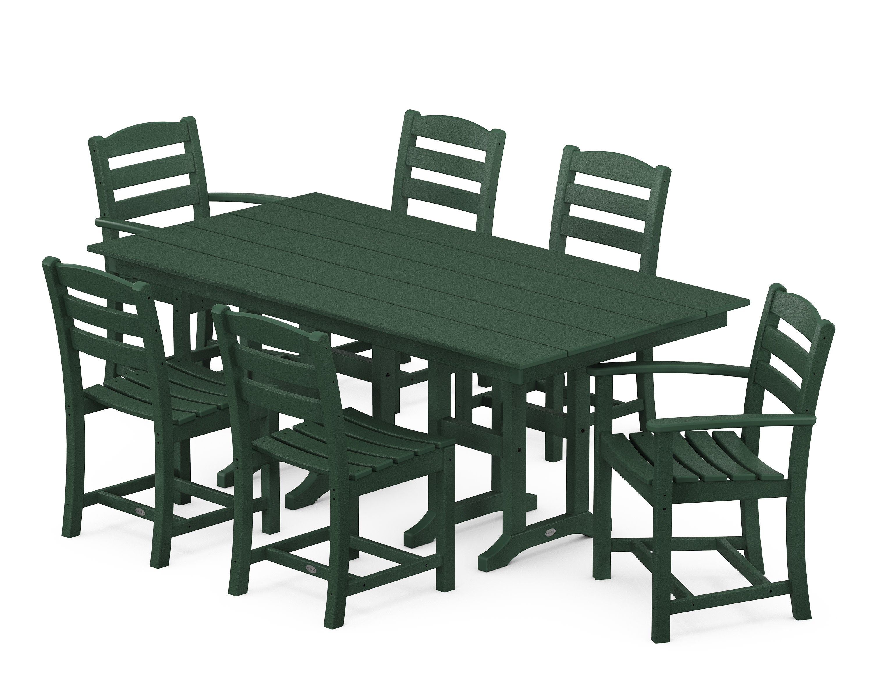La Casa Café 7-Piece Farmhouse Dining Set