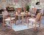 Signature 5-Piece Round Dining Set with Trestle Legs