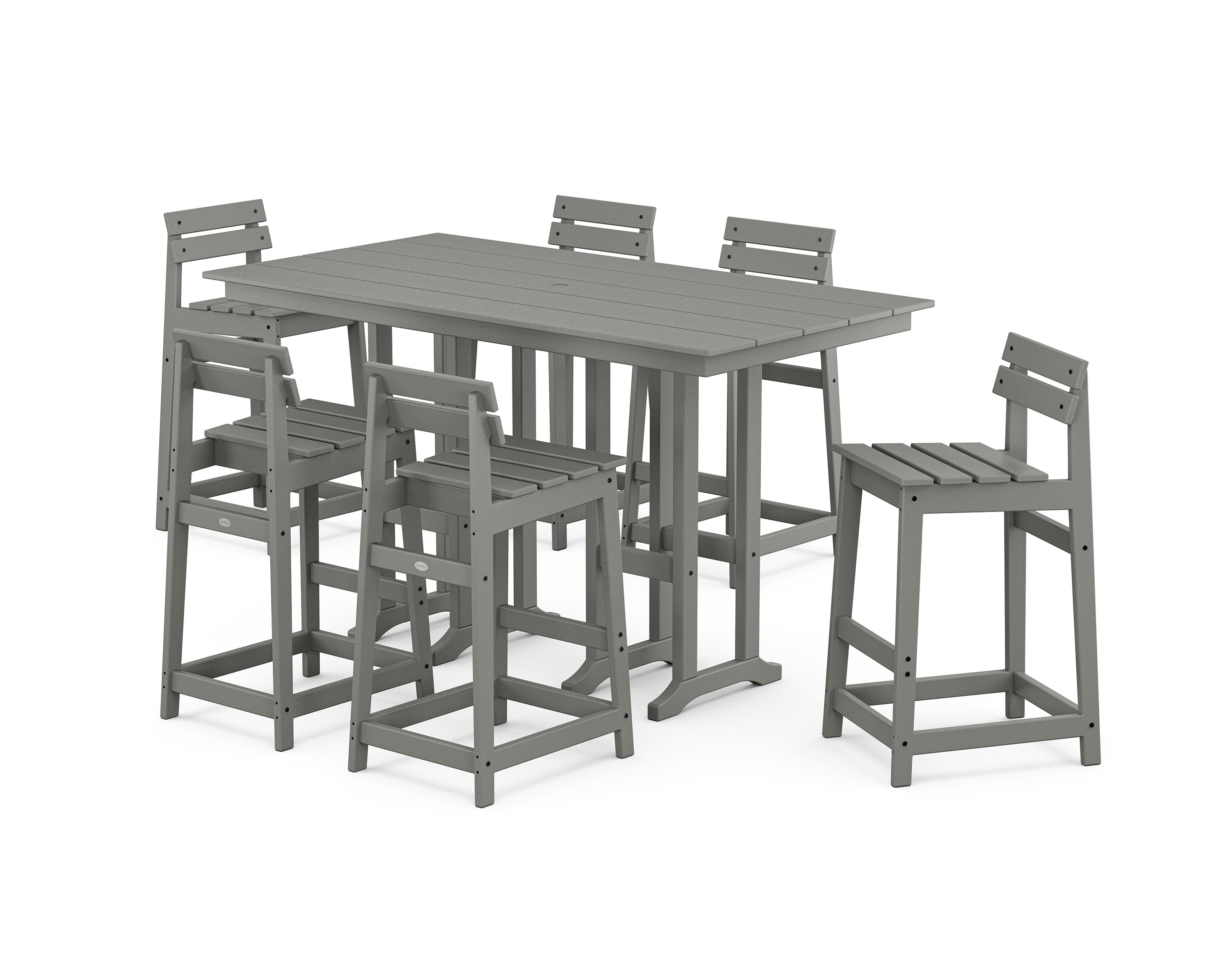 Modern Studio Plaza Lowback Bar Chair 7-Piece Set