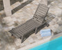Nautical Chaise with Wheels