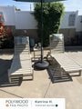 Nautical Chaise with Wheels
