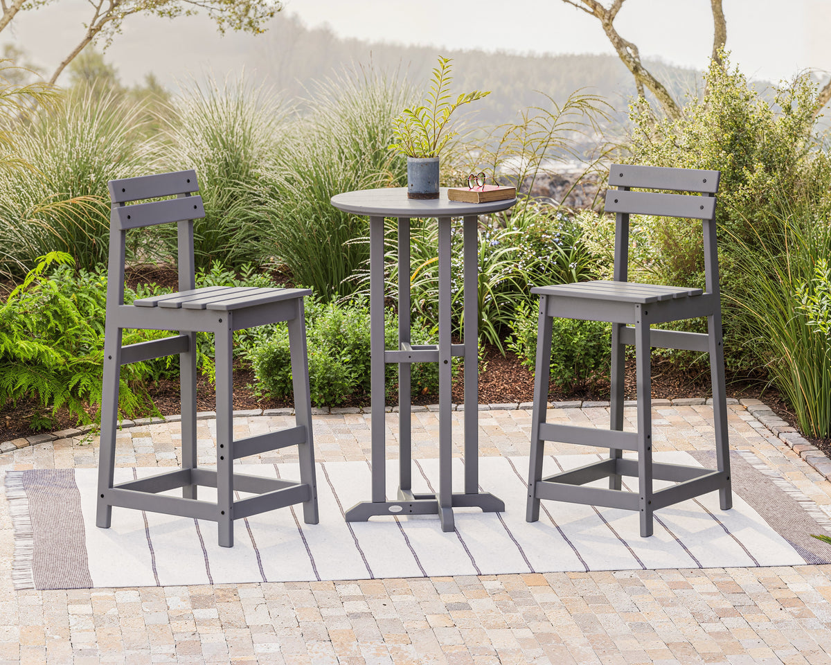 Modern Studio Plaza Bar Chair 3-Piece Bistro Set