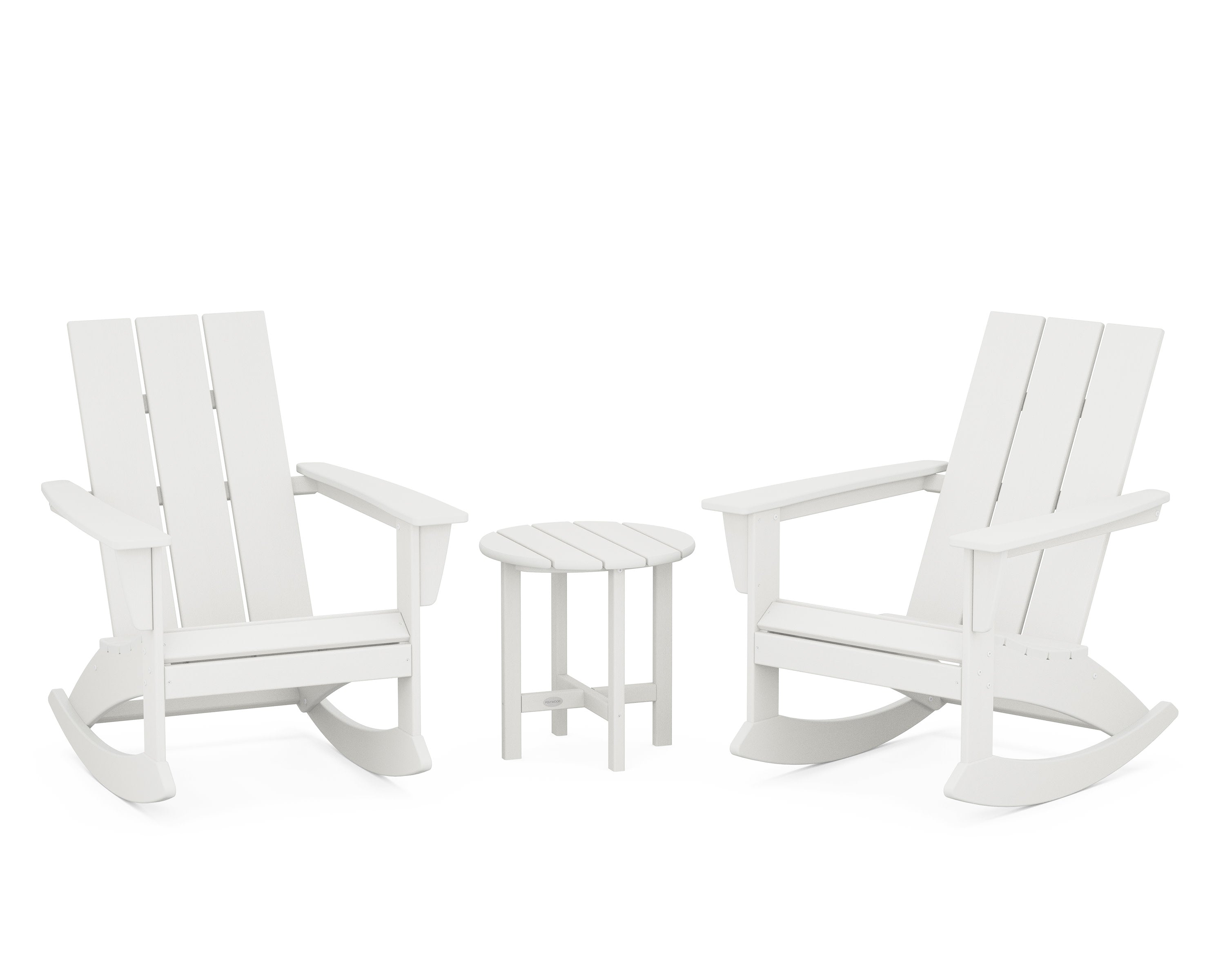 Modern 3-Piece Adirondack Rocking Chair Set