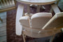 Vineyard Curveback Adirondack 5-Piece Nautical Trestle Dining Set