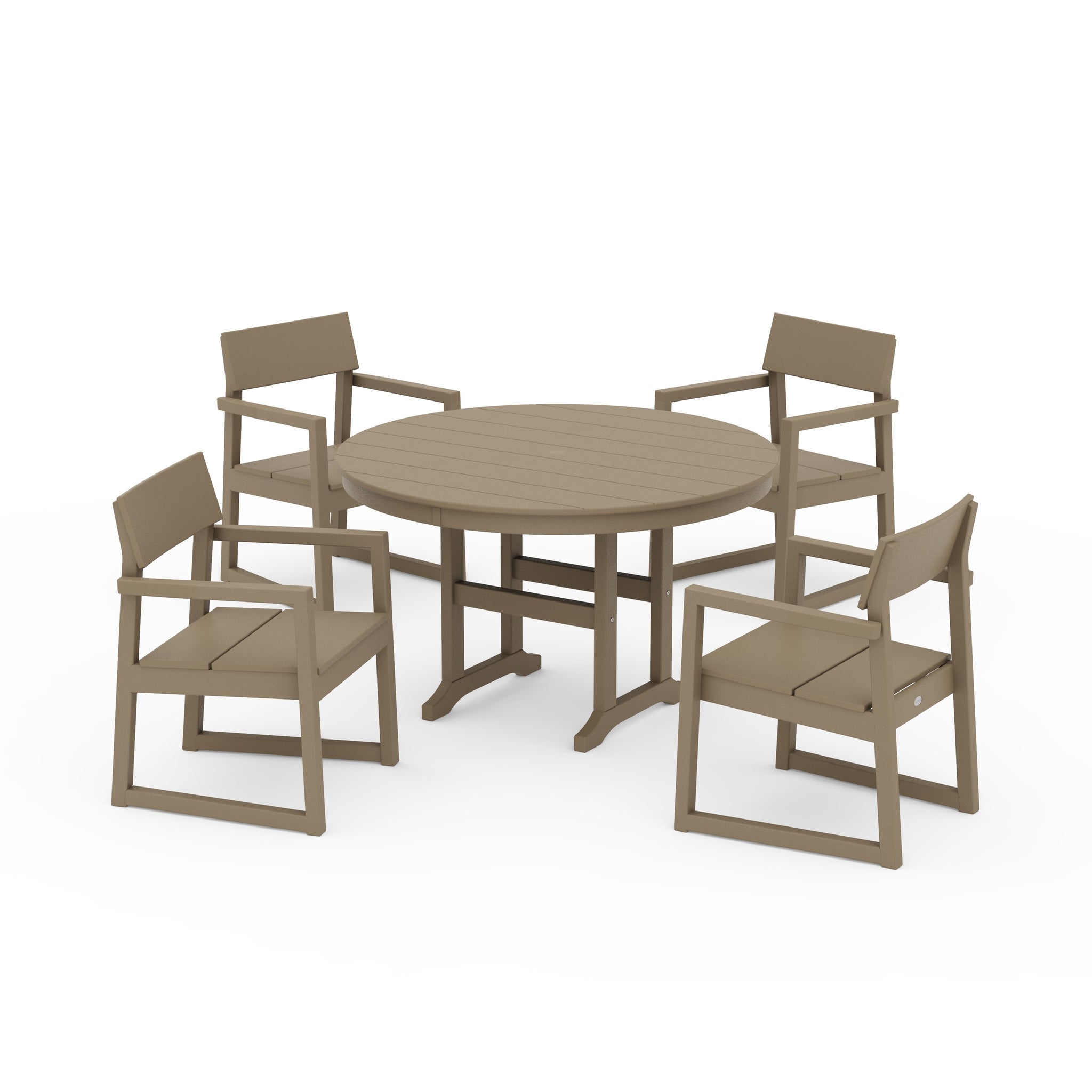 EDGE 5-Piece Round Farmhouse Dining Set