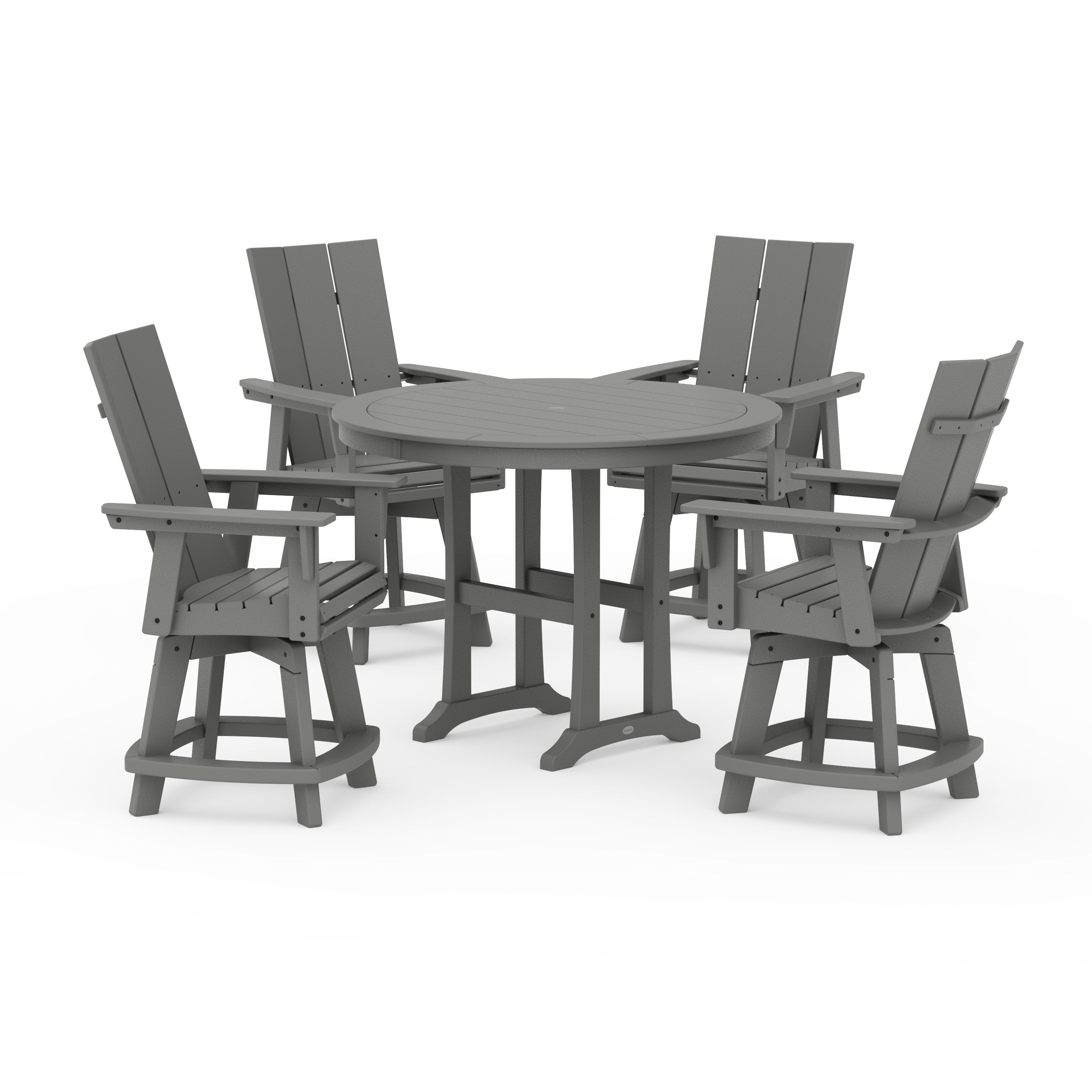 5-Piece Modern Swivel Counter Set