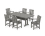 Mission Arm Chair 7-Piece Farmhouse Dining Set with Trestle Legs