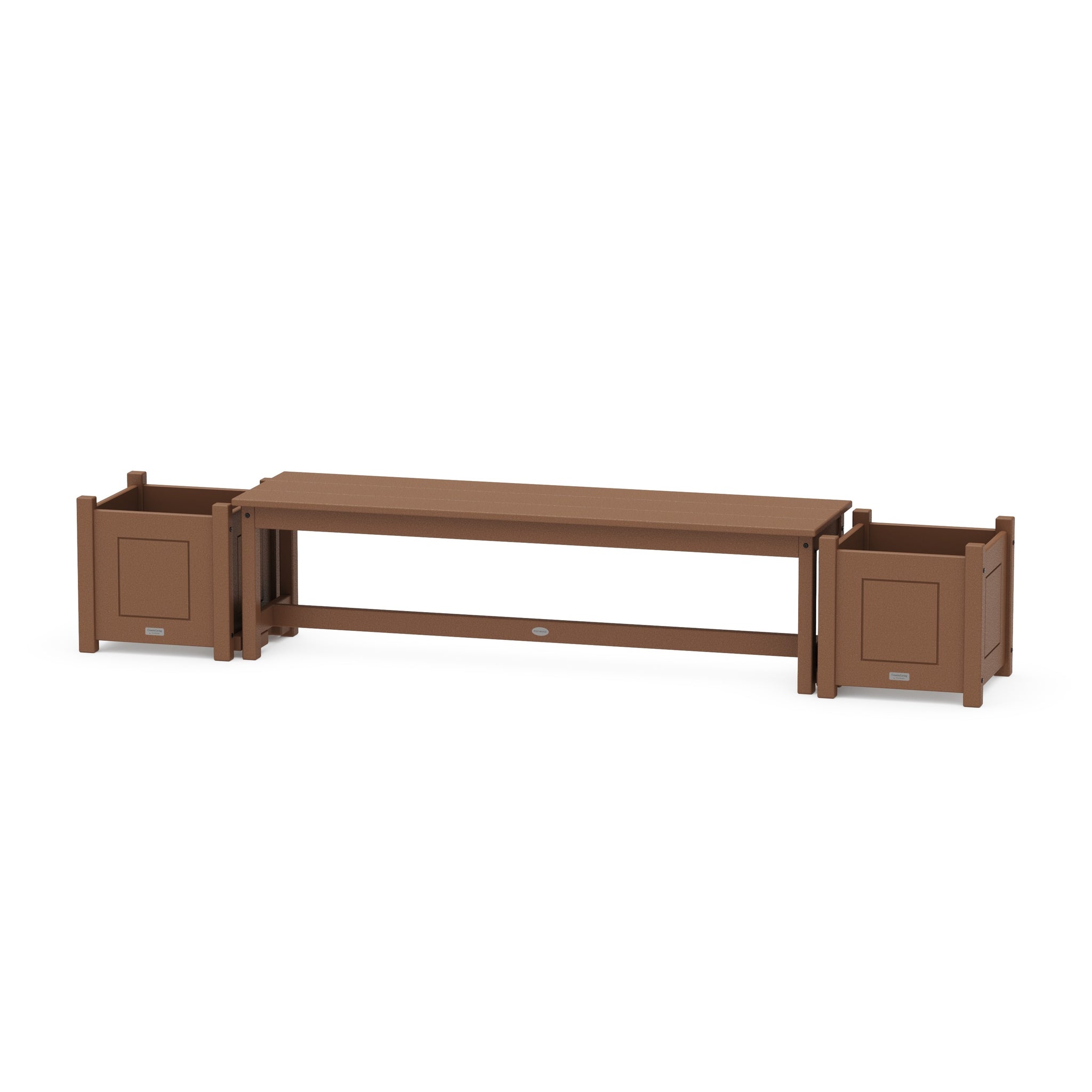 60" Country Living Straight Planter Bench Set