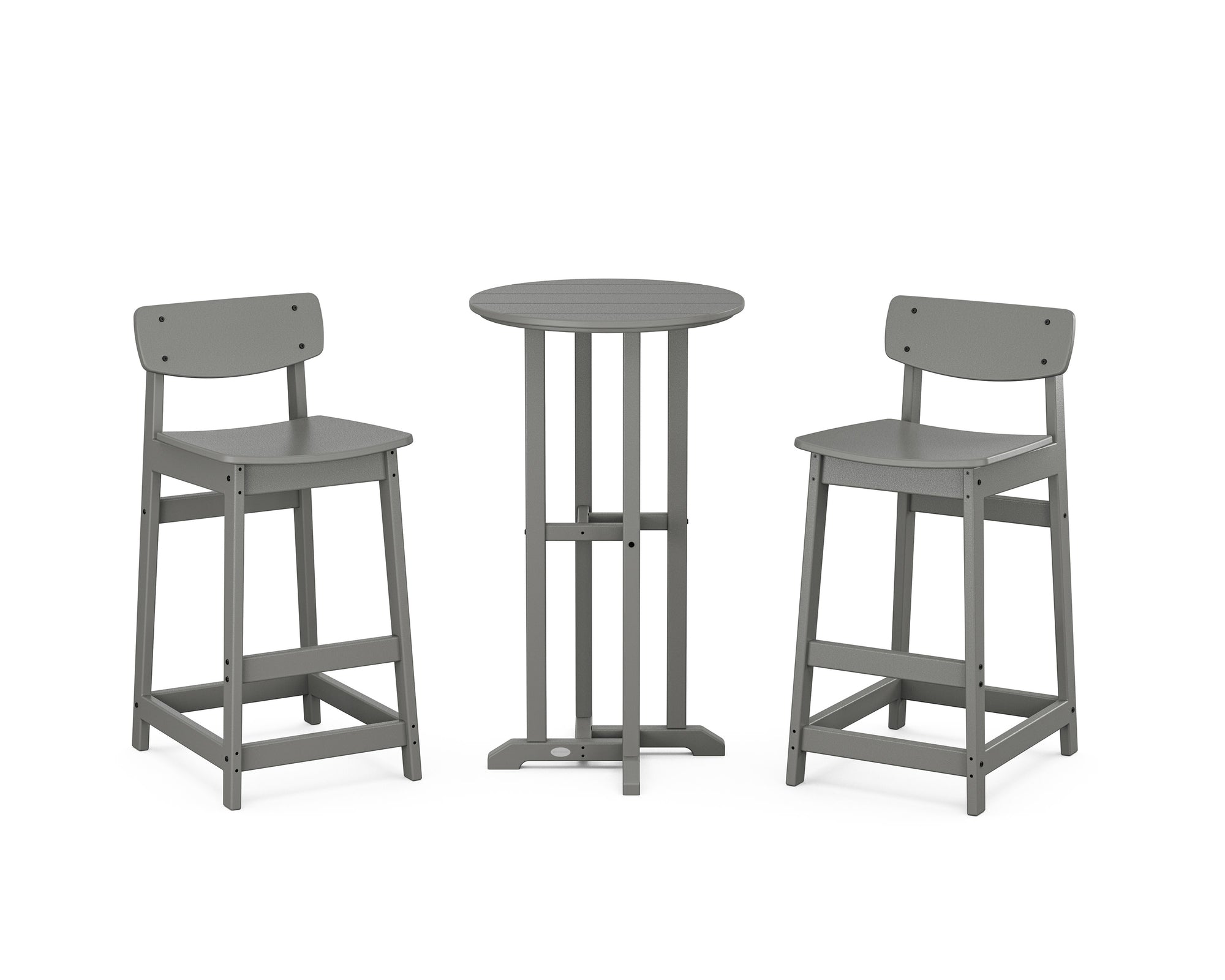 Modern Studio Urban Lowback Bar Chair 3-Piece Bistro Set