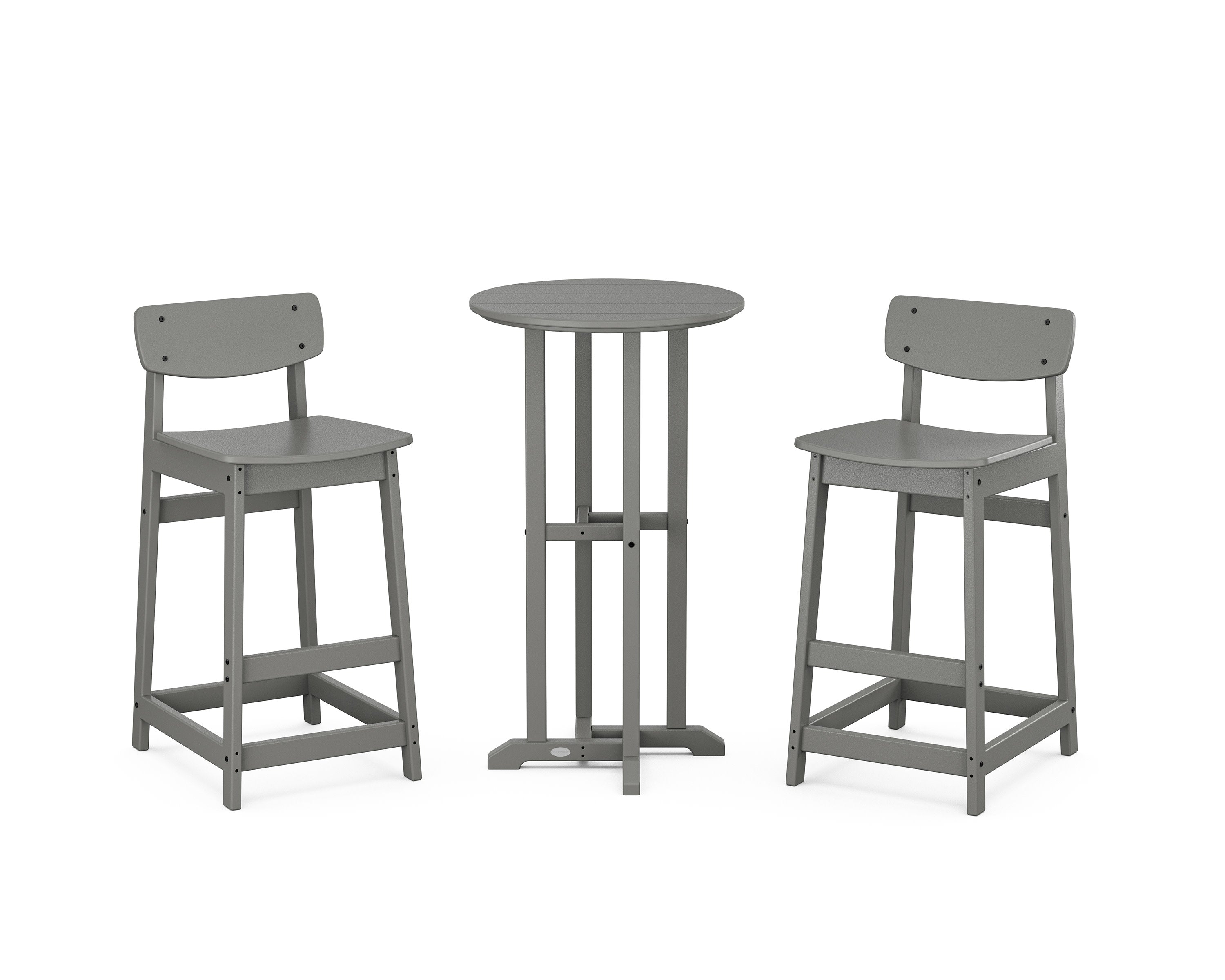 Modern Studio Urban Lowback Bar Chair 3-Piece Bistro Set