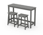 Modern Studio Stool 3-Piece Counter Balcony Set