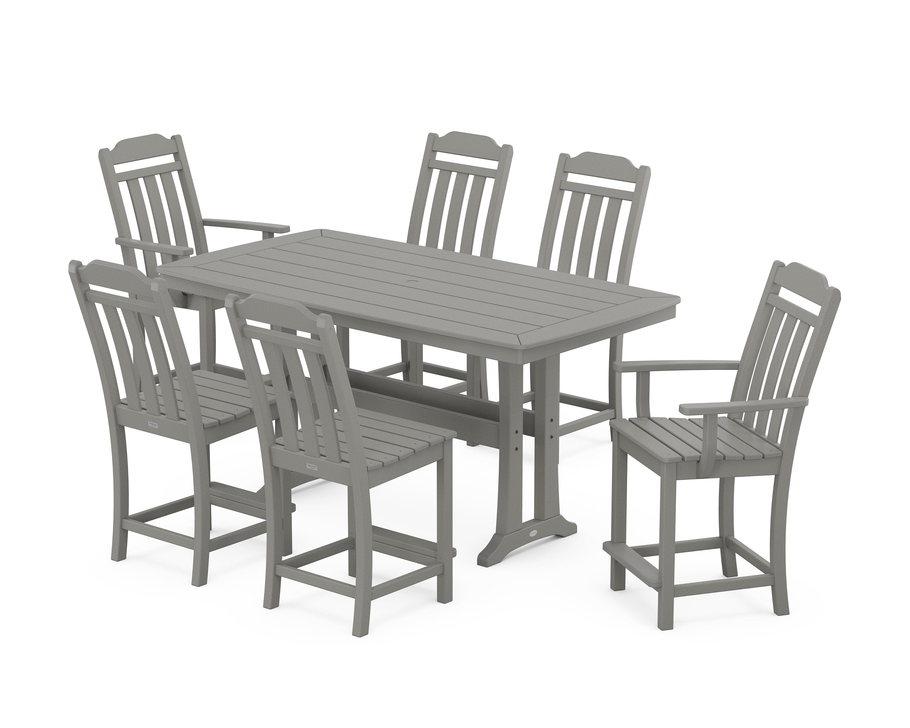 Cottage 7-Piece Counter Set with Trestle Legs