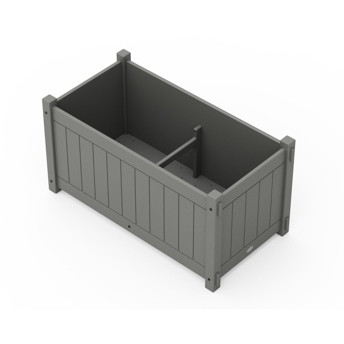 large rectangle plastic planter Vineyard Large Rectangle Double Planter Box