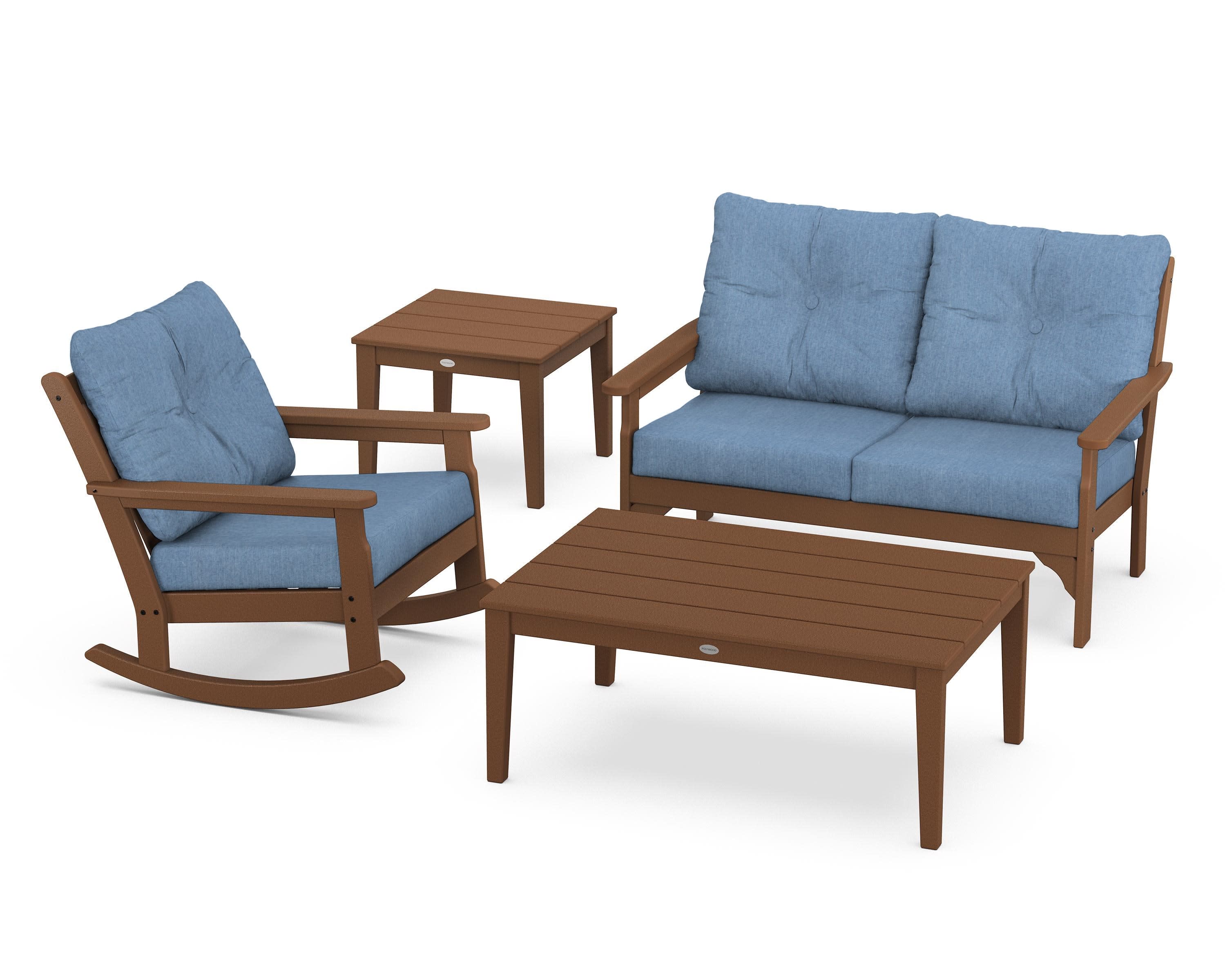 Vineyard 4-Piece Deep Seating Rocker Set