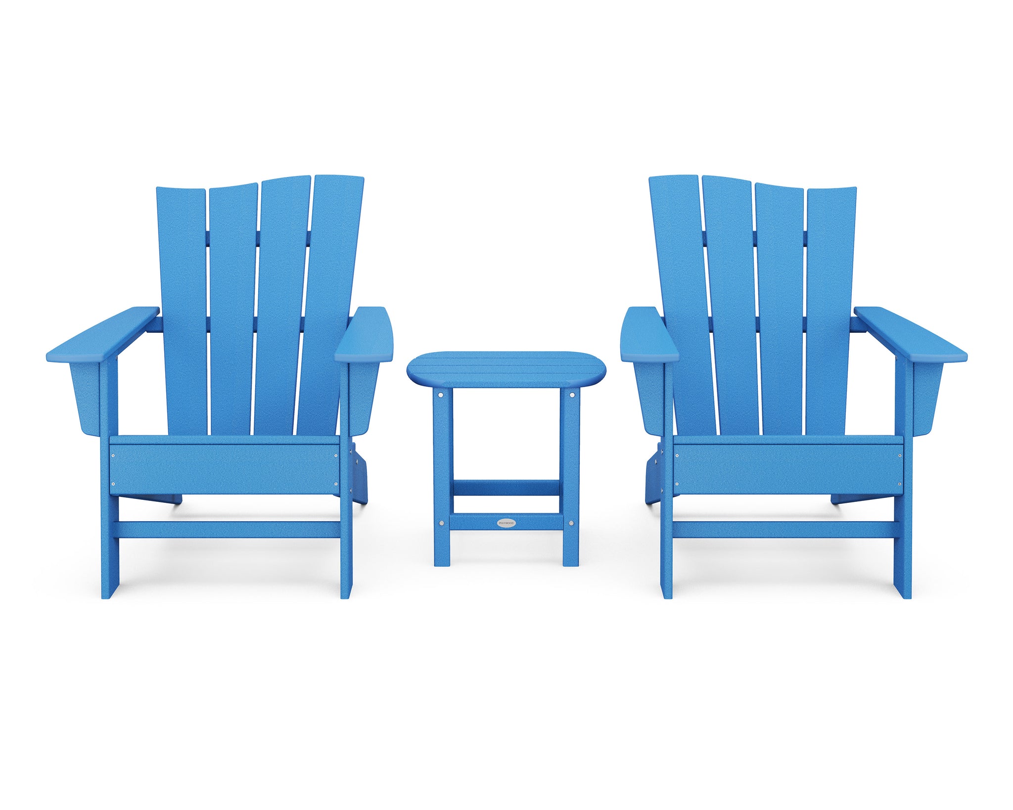 Wave 3-Piece Adirondack Chair Set