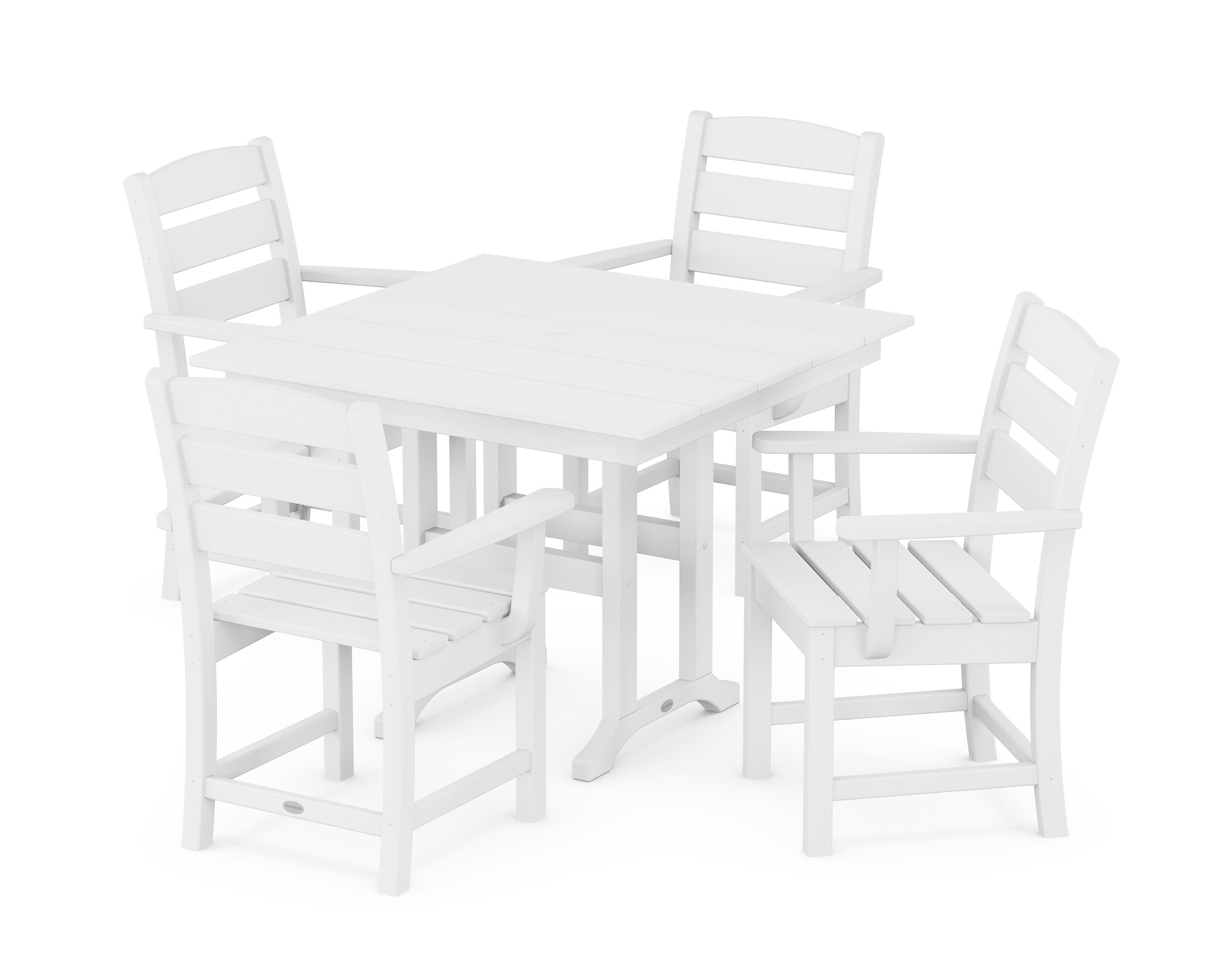 Lakeside 5-Piece Farmhouse Dining Set