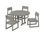 EDGE Side Chair 5-Piece Round Farmhouse Dining Set
