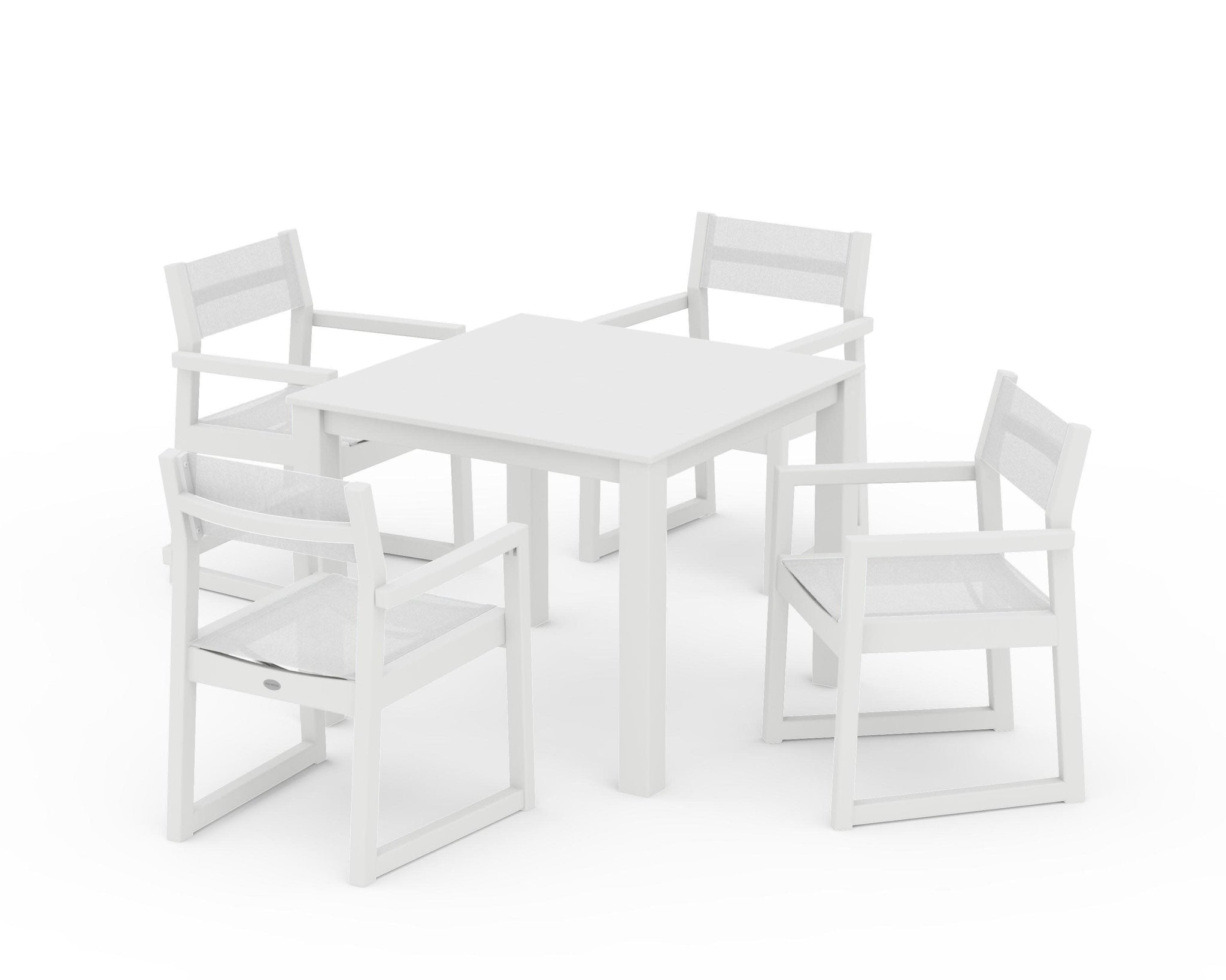 EDGE Sling Arm Chair 5-Piece Parsons Dining Set