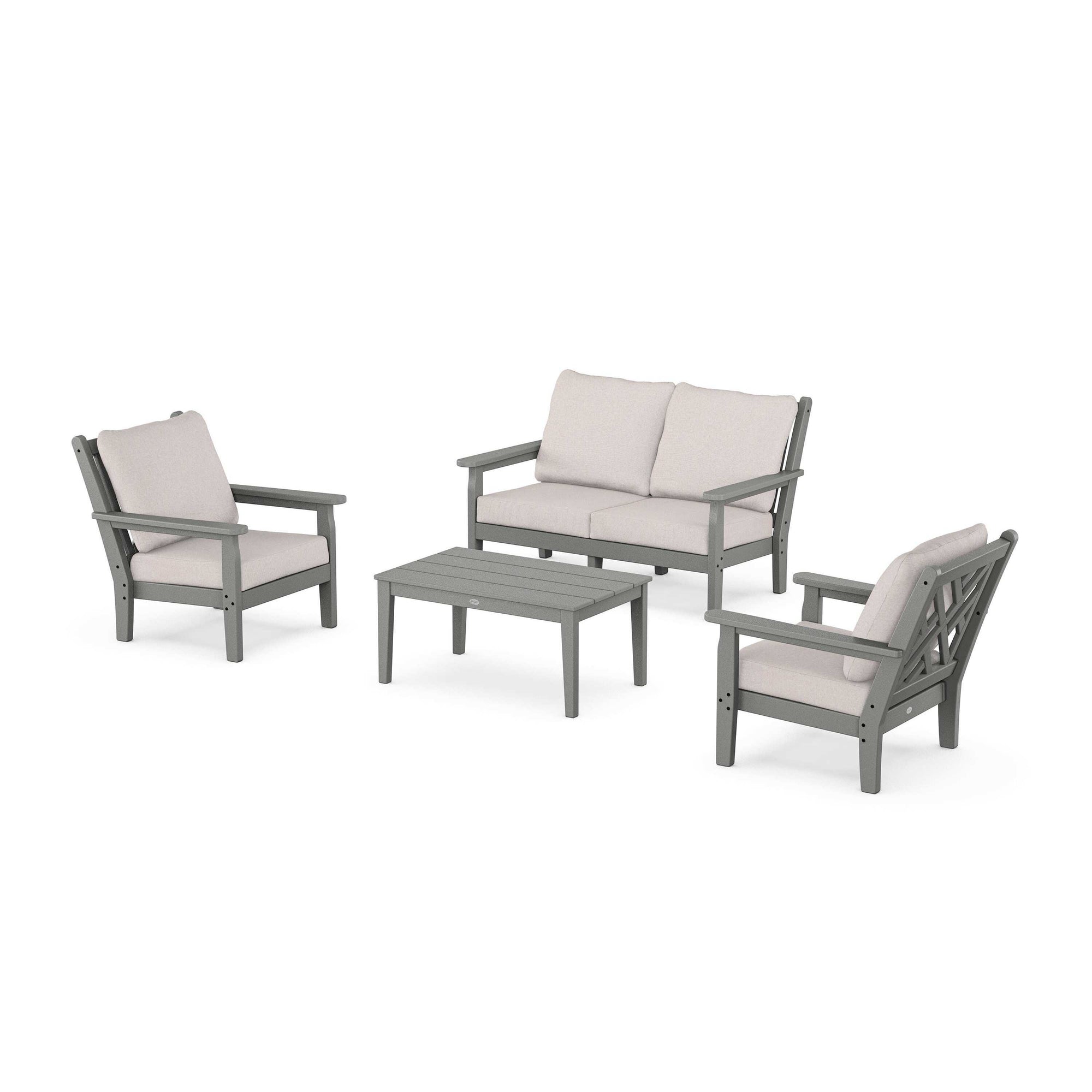 Chippendale 4-Piece Deep Seating Set with Loveseat