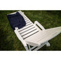 Nautical Chaise with Arms & Wheels