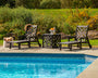 Chippendale 3-Piece Chaise Set with Umbrella Stand Accent Table