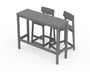 Modern Studio Urban Lowback Bar Chair 3-Piece Balcony Set