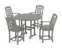 Cottage 5-Piece Round Farmhouse Counter Set