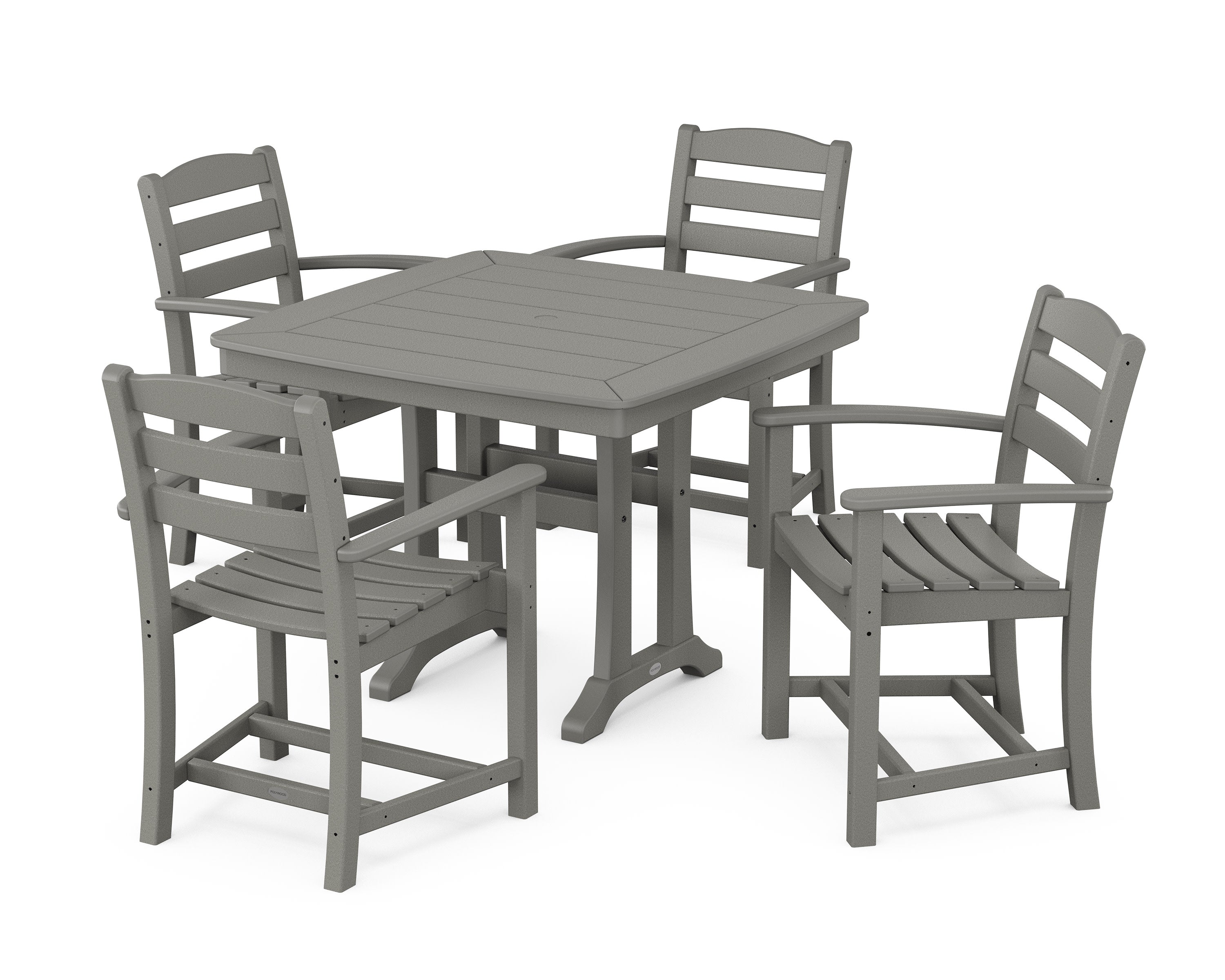 La Casa Café 5-Piece Dining Set with Trestle Legs