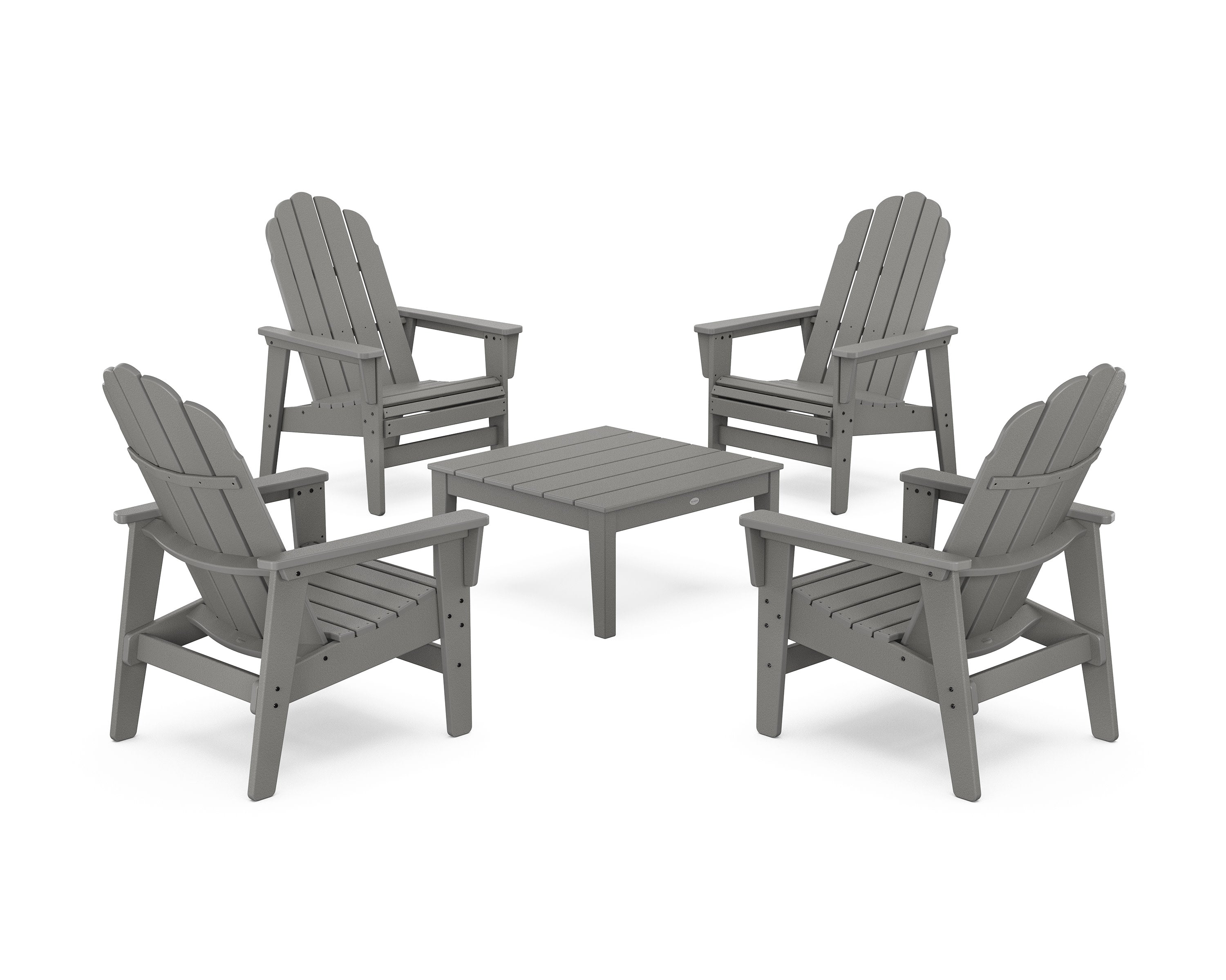 5-Piece Vineyard Grand Upright Adirondack Chair Conversation Group