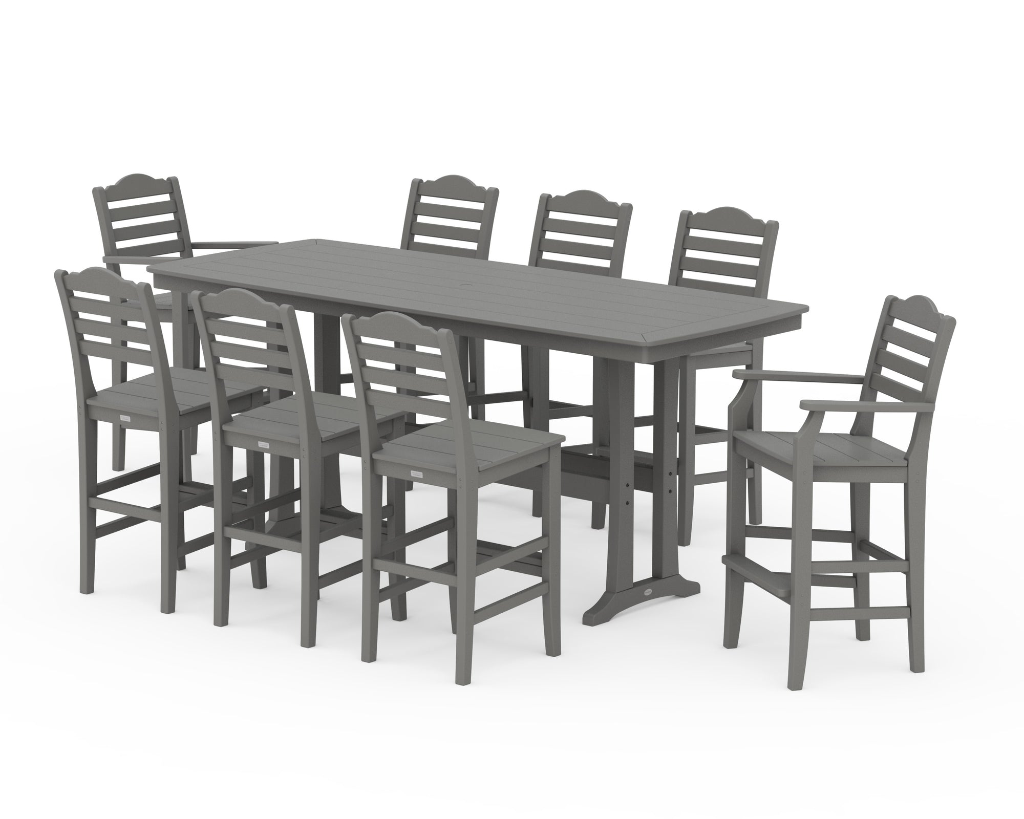 Savannah 9-Piece Bar Set with Trestle Legs