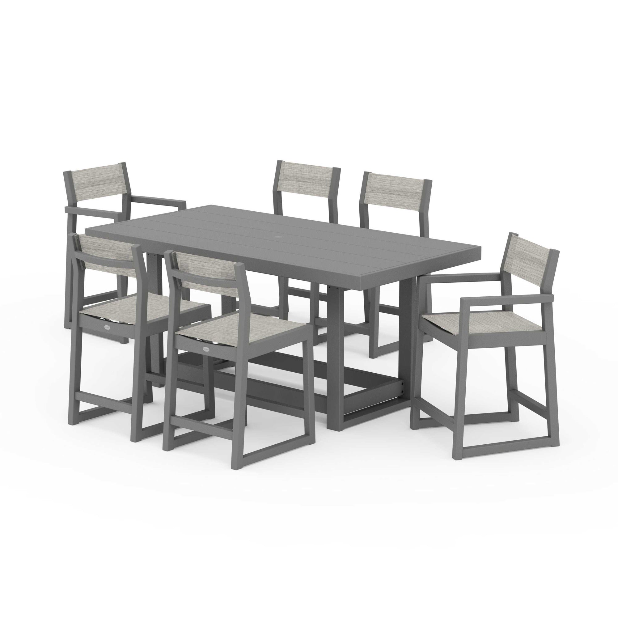 EDGE Sling 7-Piece Counter Table Set