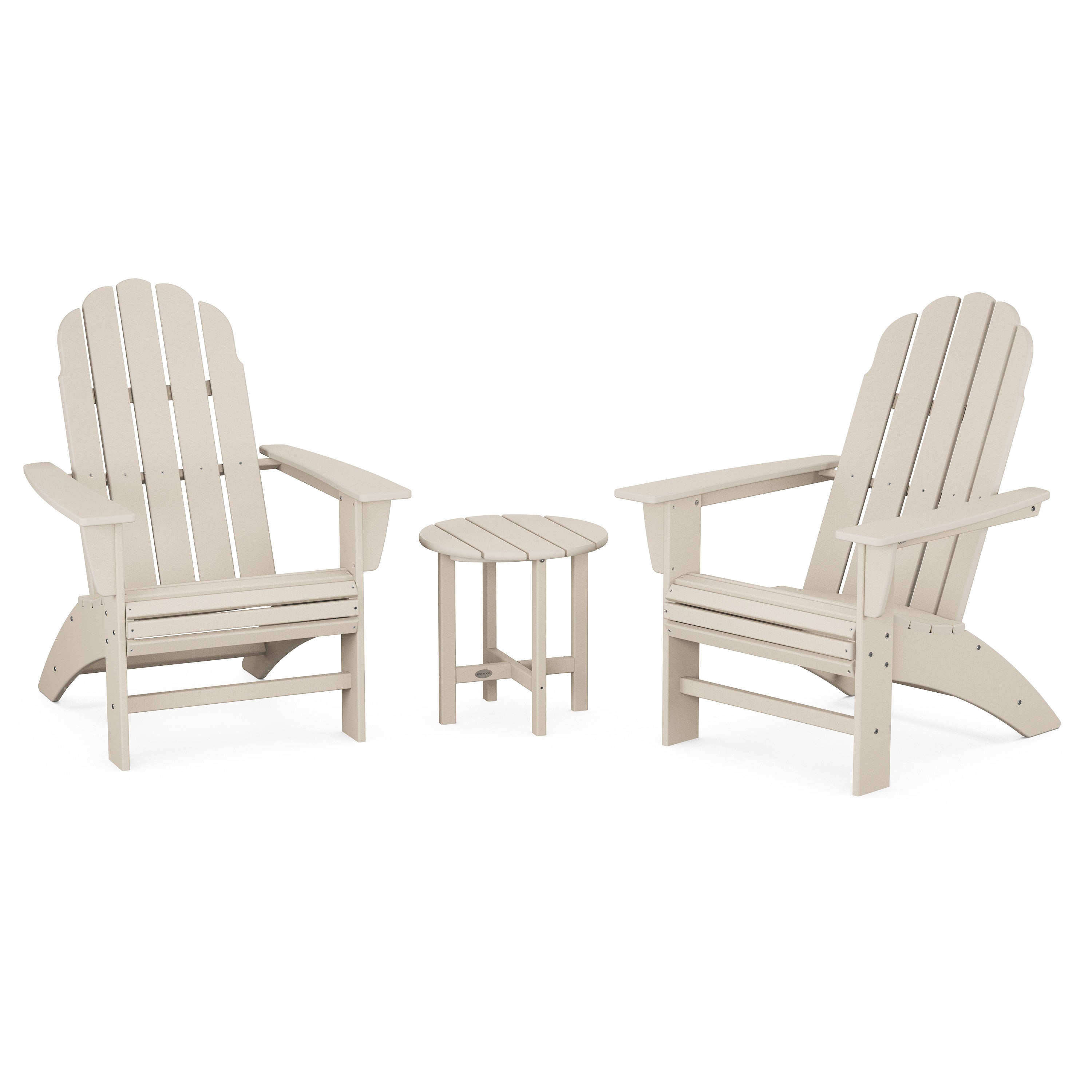 Vineyard 3-Piece Curveback Adirondack Set
