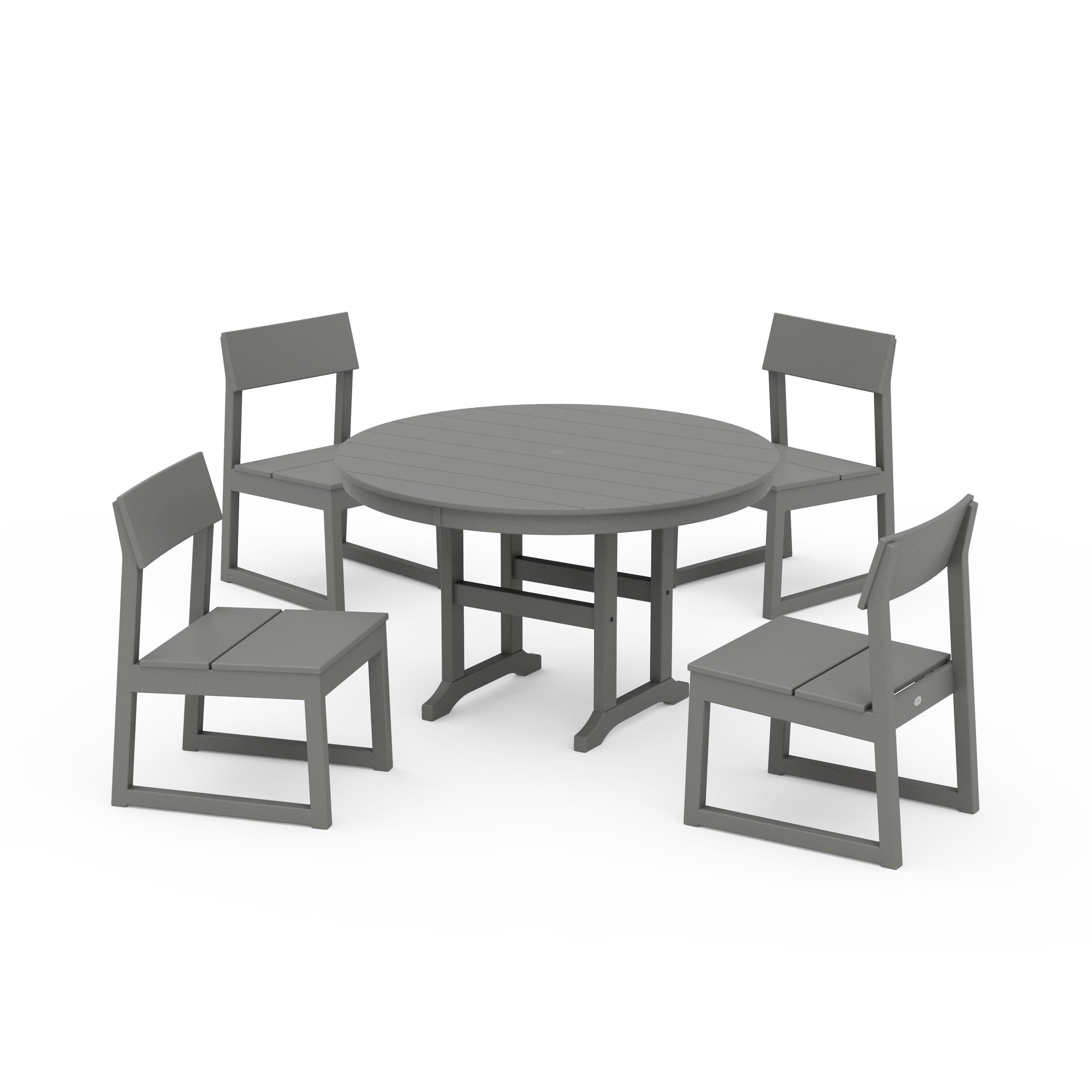 EDGE Side Chair 5-Piece Round Farmhouse Dining Set