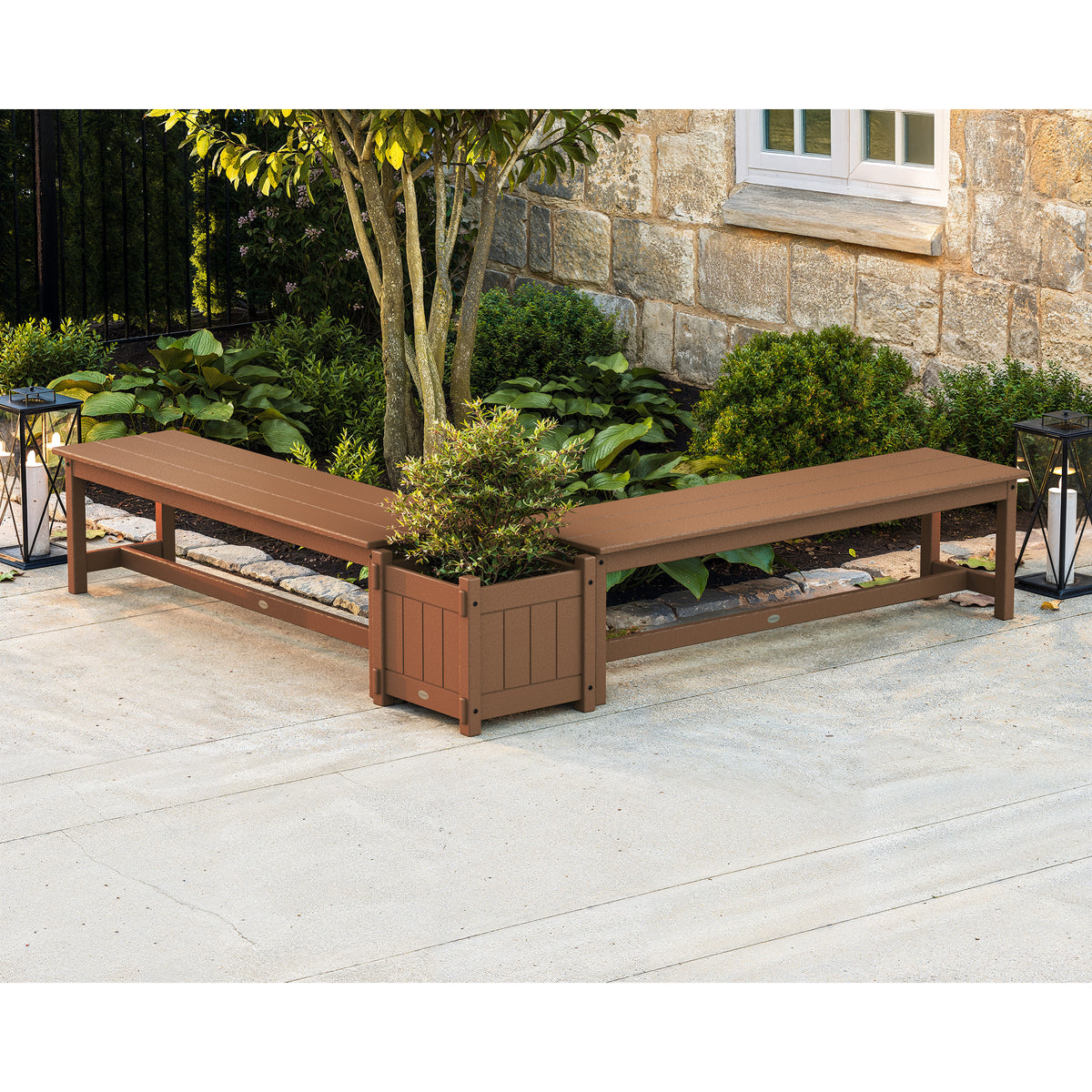 garden bench and planter 60